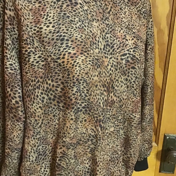 3 for 20 $ bundle Vintage 90s leopard print long sleeve top - Picture 5 of 10